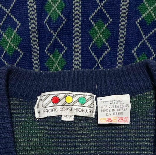 Vintage 80’s “Pacific Coast” Cardigan