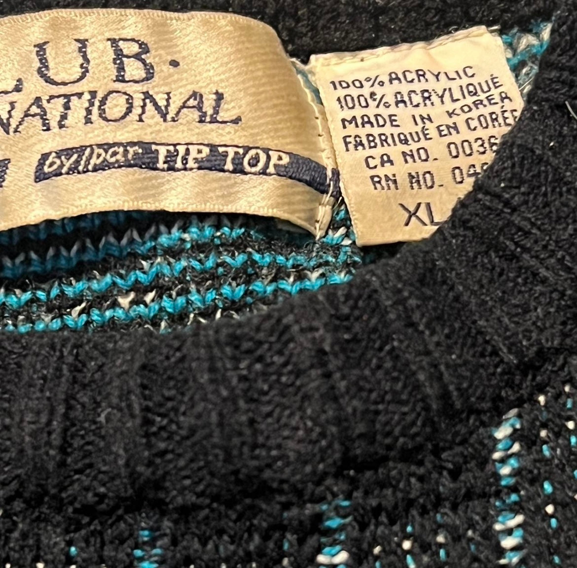 Vintage 90’s “Club” Sweater