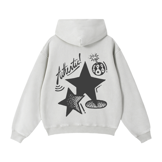 "Authentic!" Zip Hoodie (Light)