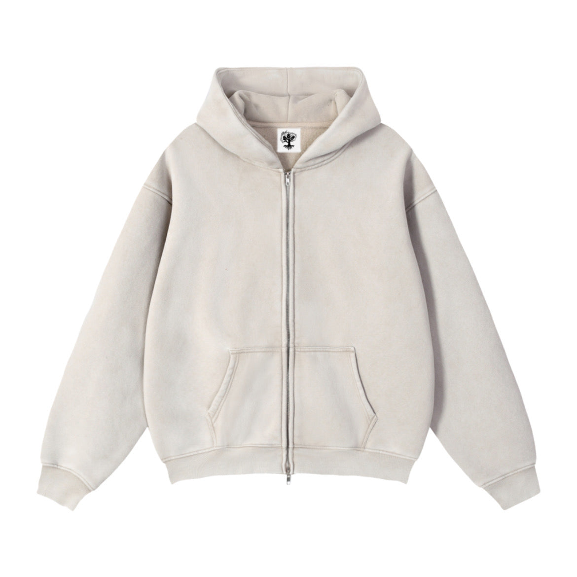"Authentic!" Zip Hoodie (Cream)