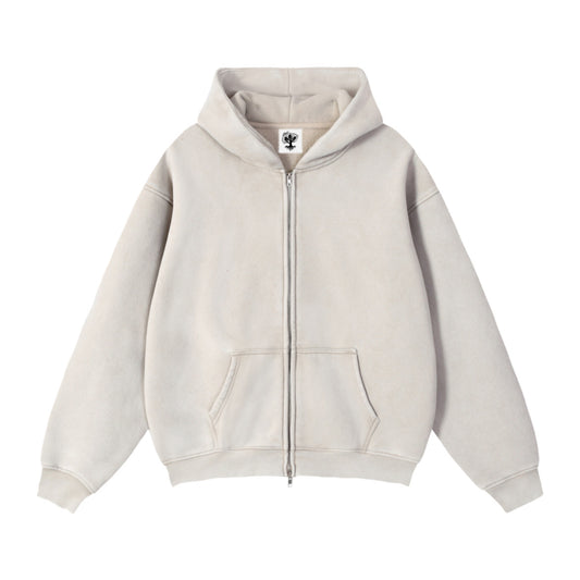 "Authentic!" Zip Hoodie (Cream)